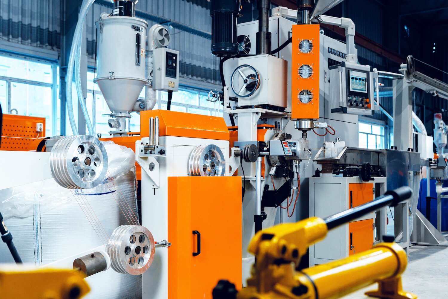 Industrie Maschine die Schmiernippel benötigt